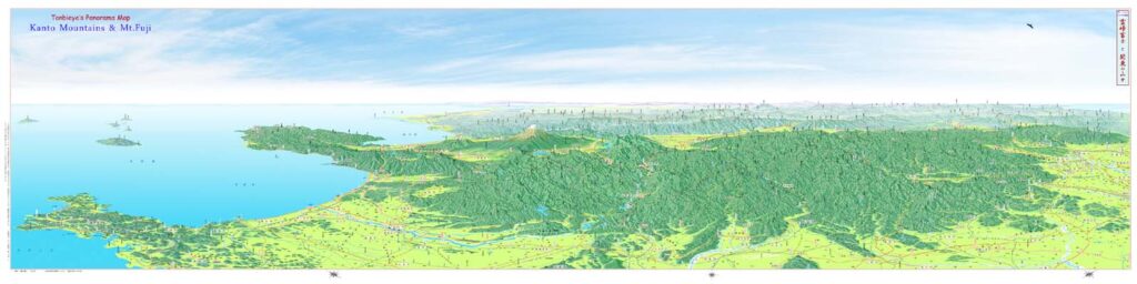 霊峰富士と関東の山々